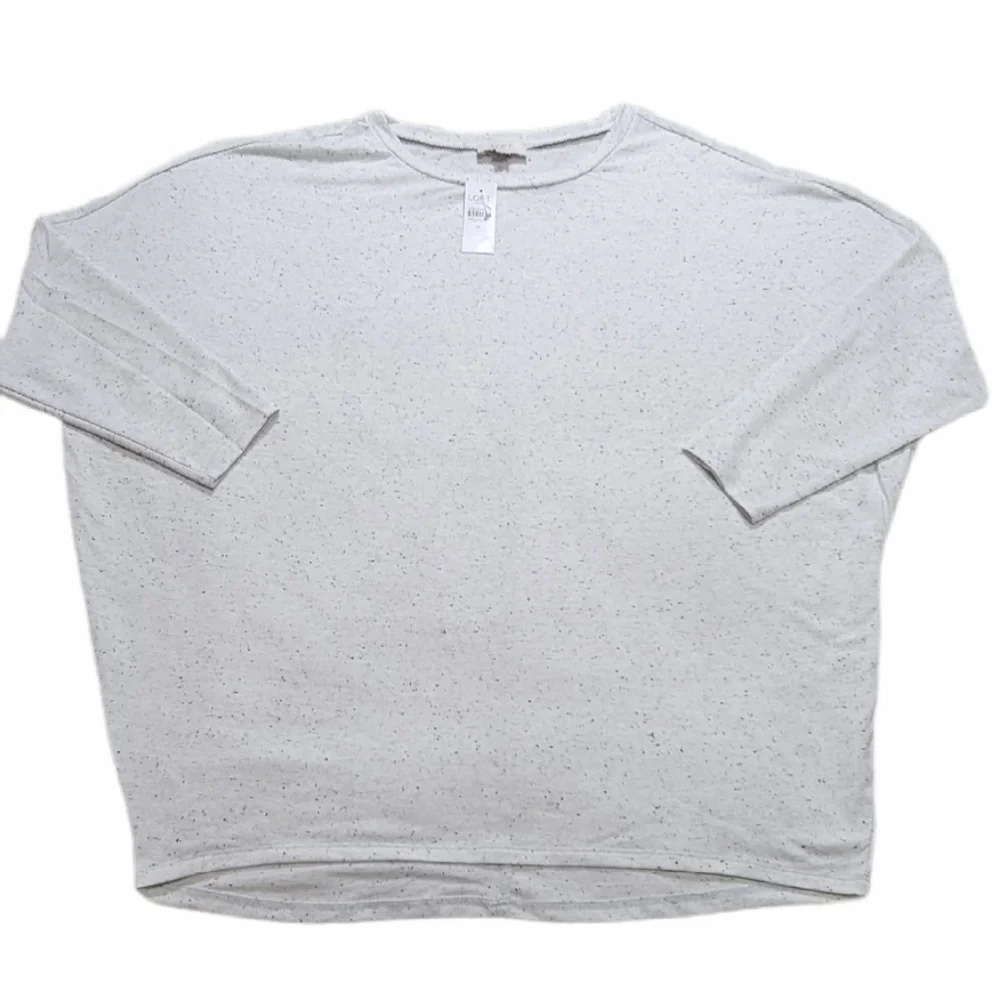 Loft‎ Dolman Sleeve Light Grey Women’s Top Size M.